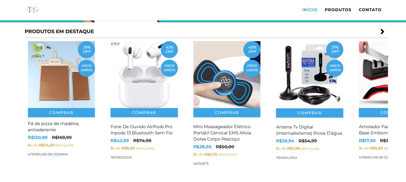 Site para loja de eletrônicos