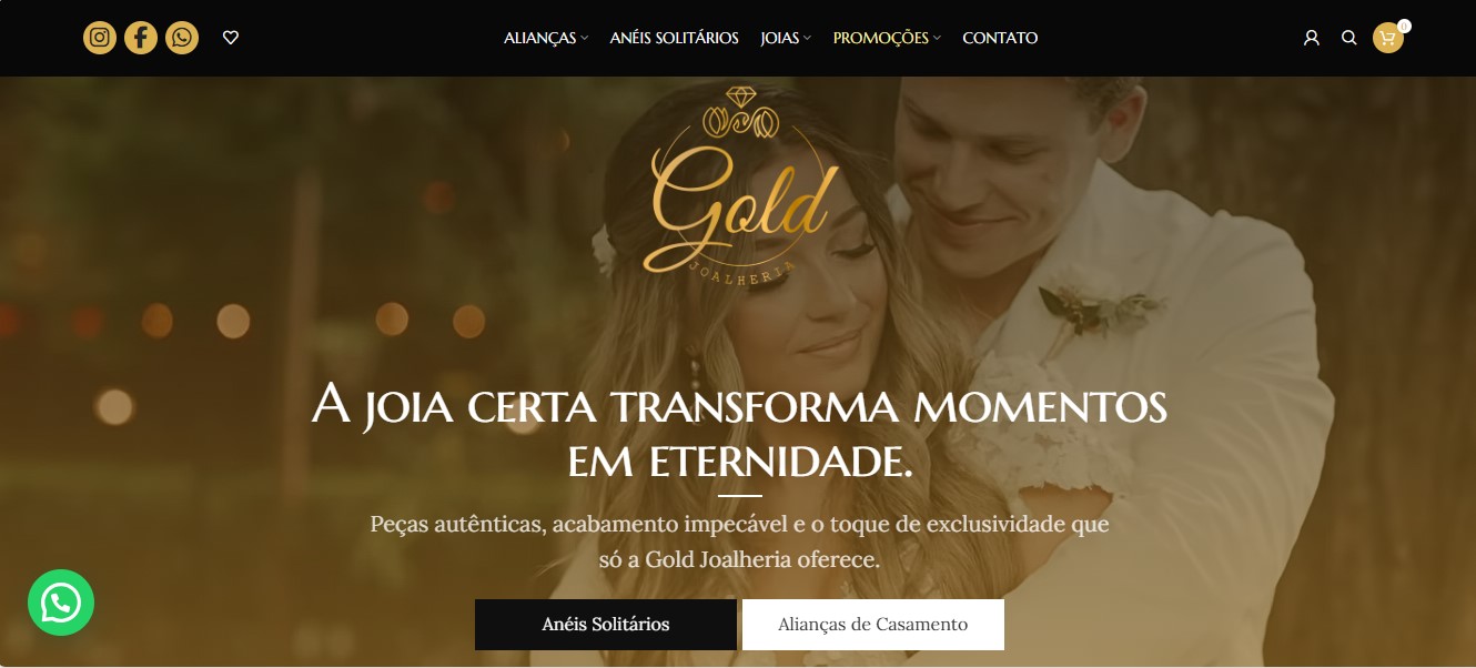 Site para joalheria